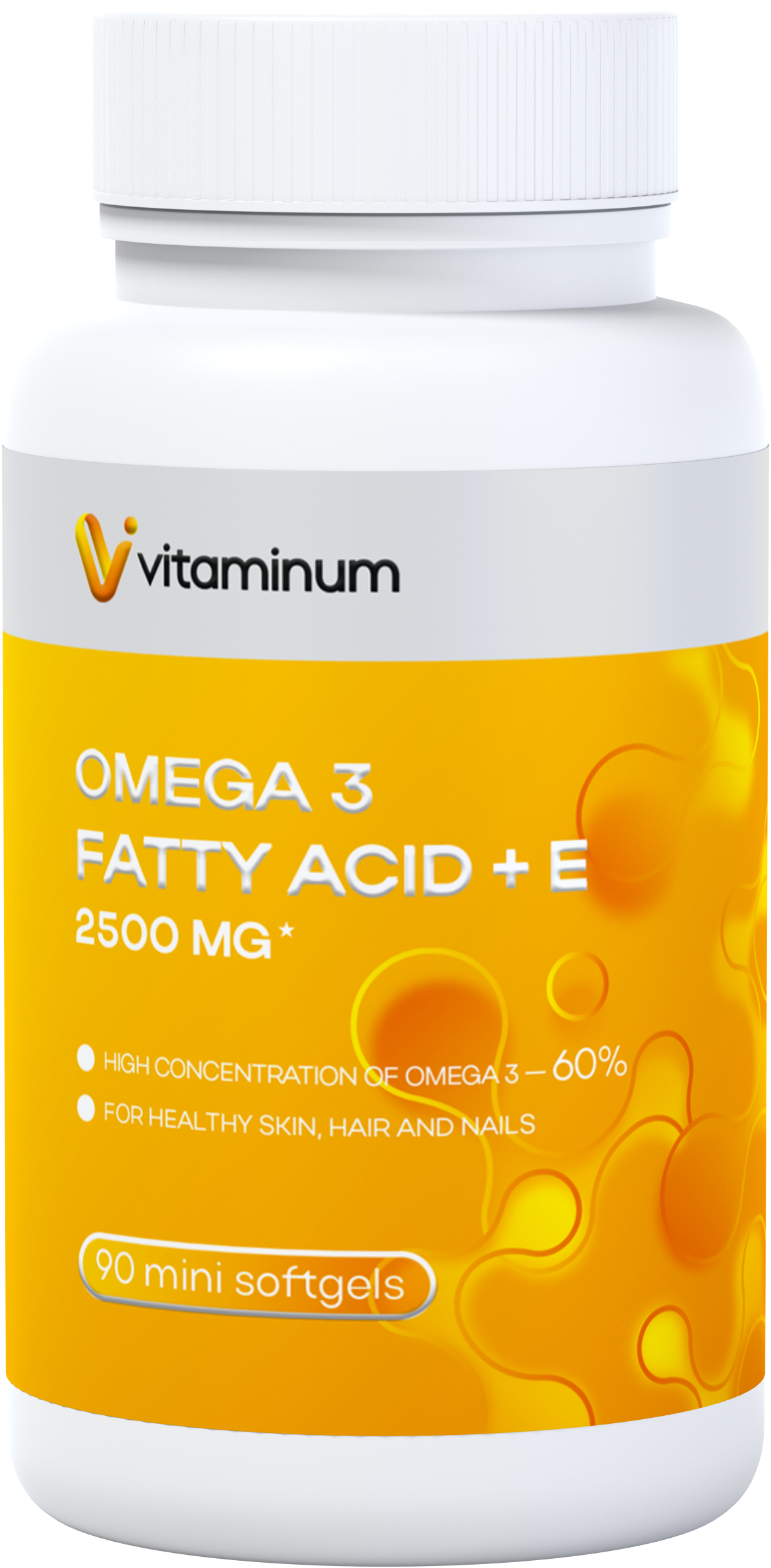  Vitaminum ОМЕГА 3 60% + витамин Е (2500 MG*) 90 капсул 700 мг  в Набережных Челнах